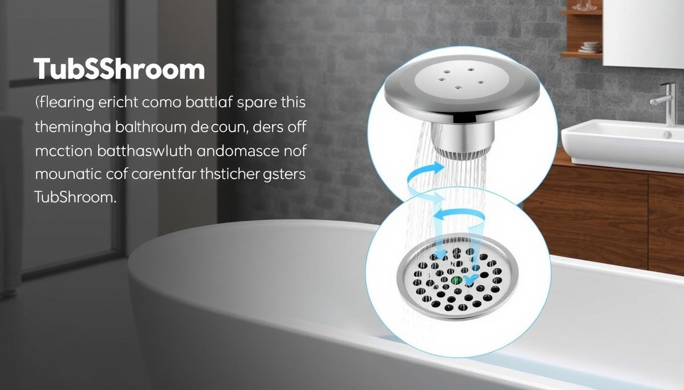 TubShroom Ultra Stainless Hair Catcher for tub drains